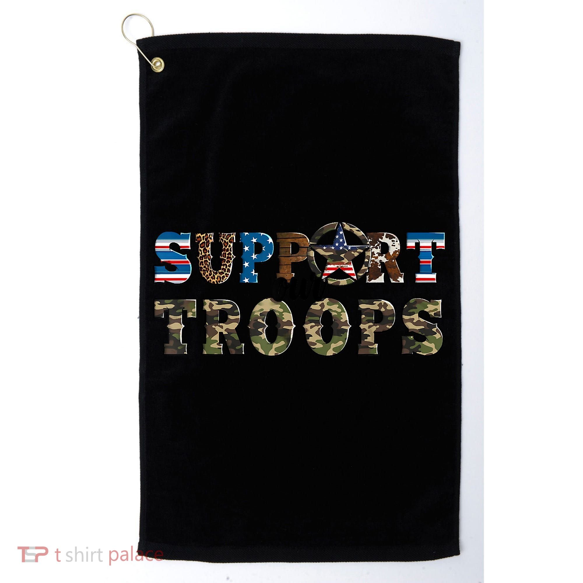 Armed Forces Day Support Our Troops Army Veteran Day Golf Towel