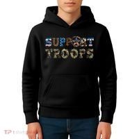 Armed Forces Day Support Our Troops Army Veteran Day Kids Hoodie thumb 4