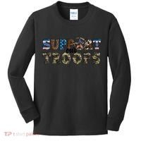 Armed Forces Day Support Our Troops Army Veteran Day Kids Long Sleeve Shirt thumb 0