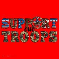 Armed Forces Day Support Our Troops Army Veteran Day Santa Hat thumb 1