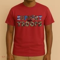 Armed Forces Day Support Our Troops Army Veteran Day T-Shirt thumb 3