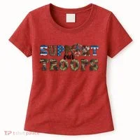 Armed Forces Day Support Our Troops Army Veteran Day Women's T-Shirt thumb 0