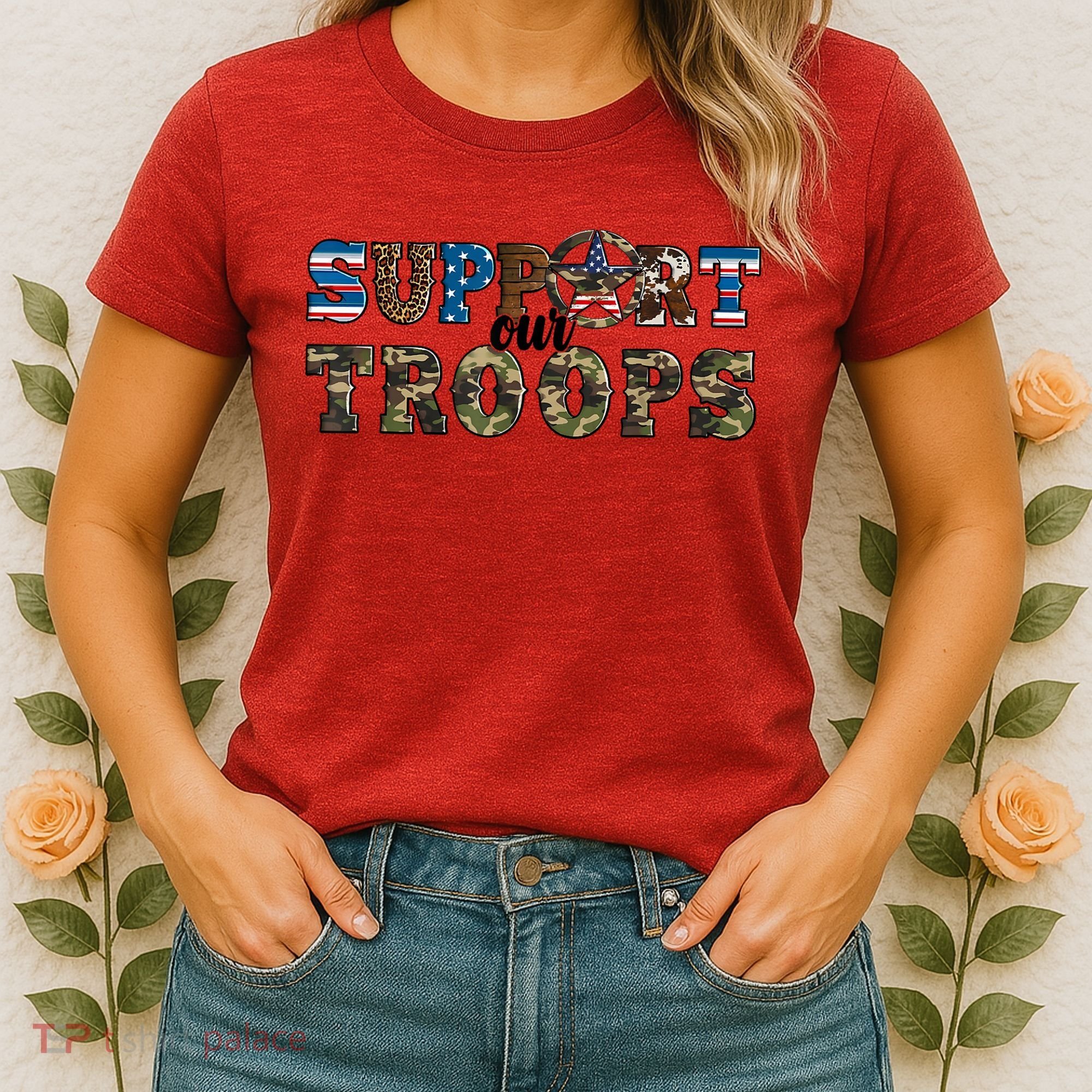 Armed Forces Day Support Our Troops Army Veteran Day Women's T-Shirt