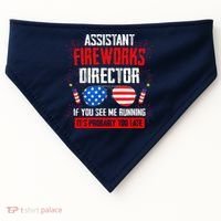 Assistant Fireworks Director If You See Assistant Firework USA-Made Doggie Bandana thumb 0