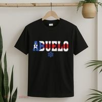 Abuelo FatherS Day Puerto Rico Flag Puerto Rican Taino T-Shirt thumb 2