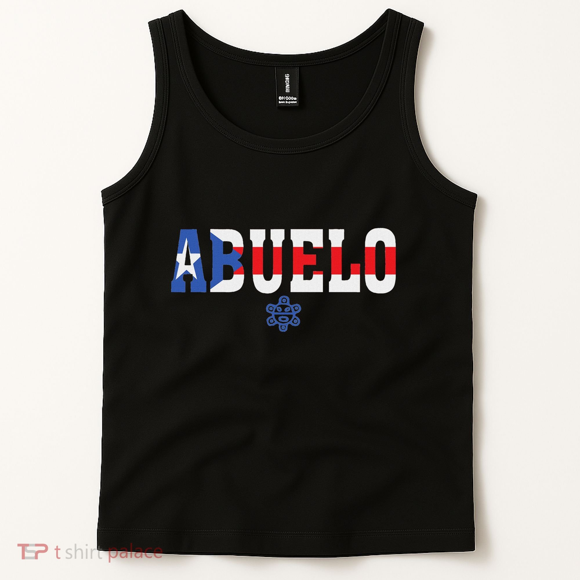 Abuelo FatherS Day Puerto Rico Flag Puerto Rican Taino Tank Top