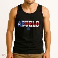 Abuelo FatherS Day Puerto Rico Flag Puerto Rican Taino Tank Top thumb 3