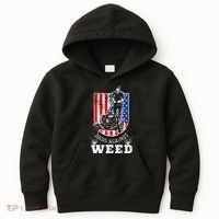 American Flag Dads Against Weed Funny Lawn Mowing Fathers Kids Hoodie thumb 0