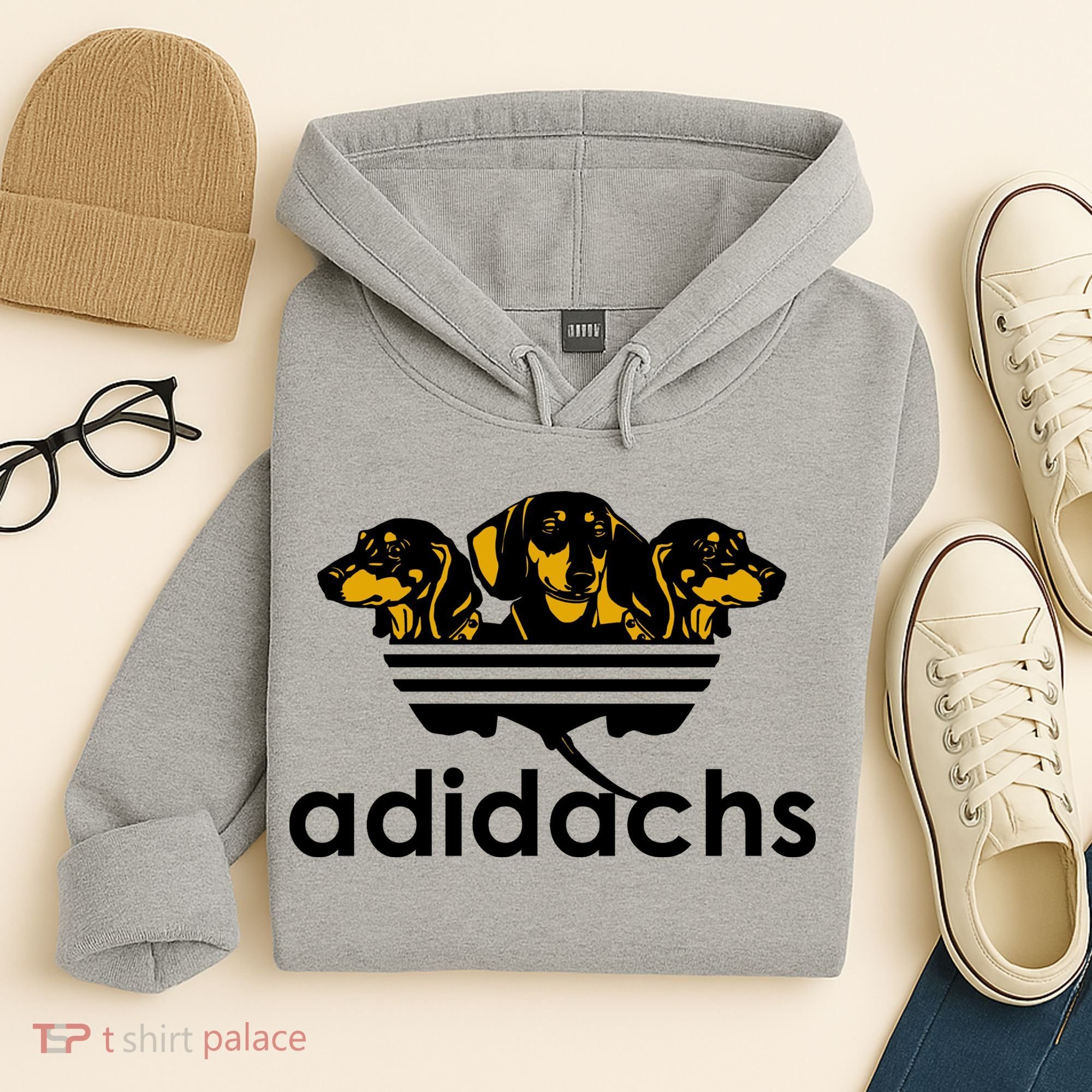Adidachs Funny Daschund Dog Hoodie