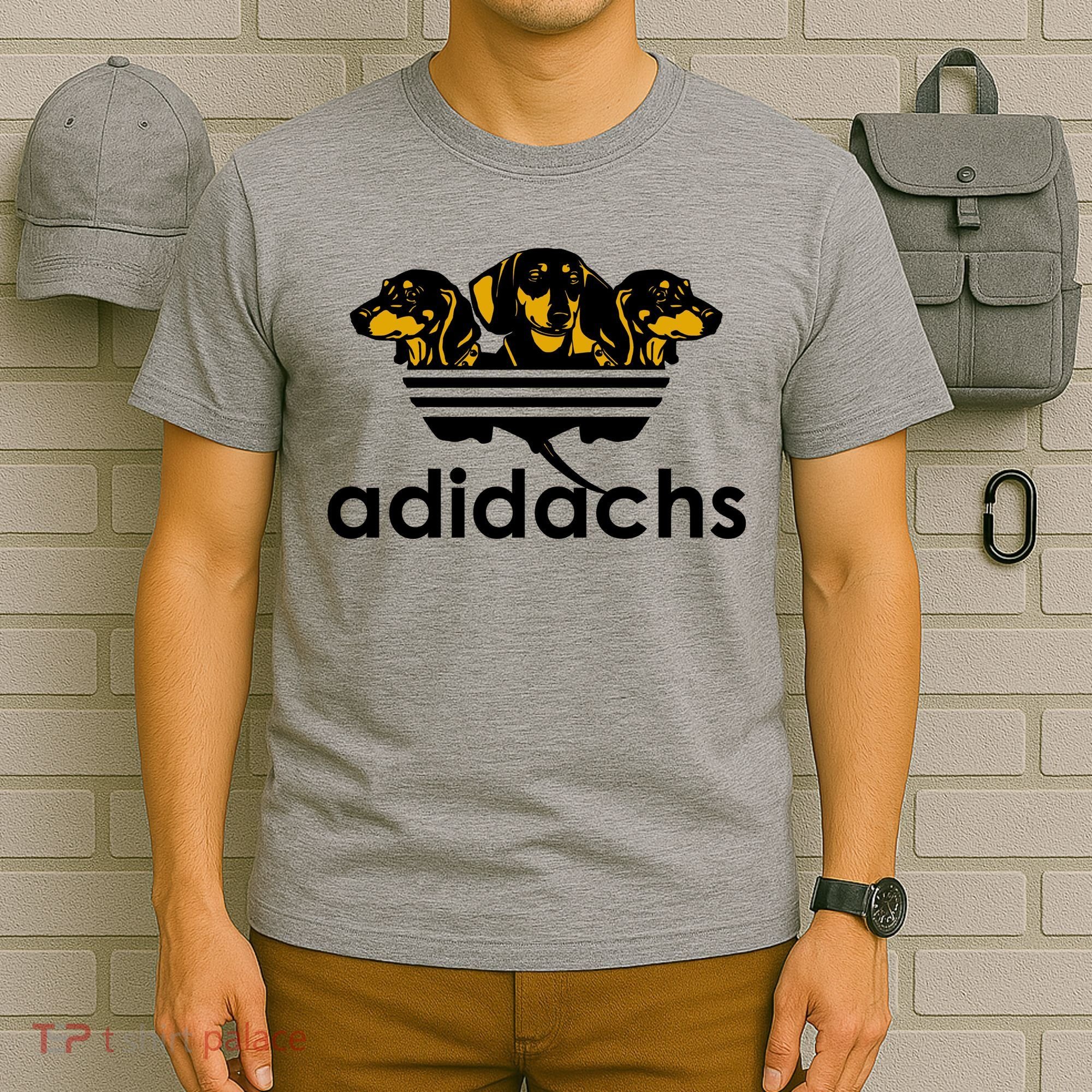 Adidachs Funny Daschund Dog T-Shirt