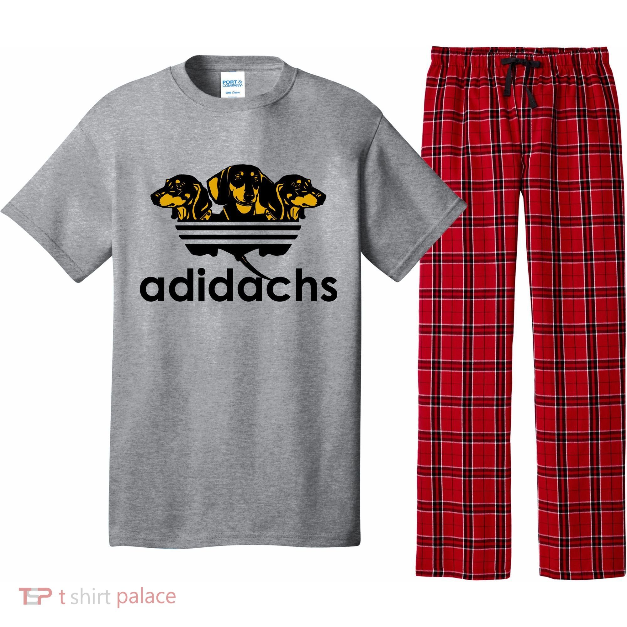 Adidachs Funny Daschund Dog Pajama Set