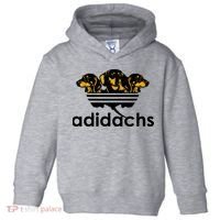 Adidachs Funny Daschund Dog Toddler Hoodie thumb 0