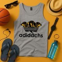 Adidachs Funny Daschund Dog Tank Top thumb 4