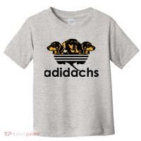 Adidachs Funny Daschund Dog Toddler T-Shirt thumb 0