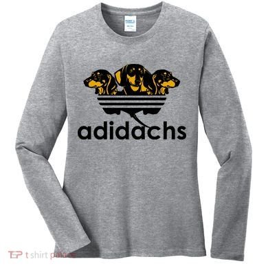 Adidachs Funny Daschund Dog Women's Long Sleeve Shirt