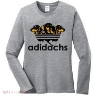 Adidachs Funny Daschund Dog Women's Long Sleeve Shirt thumb 0