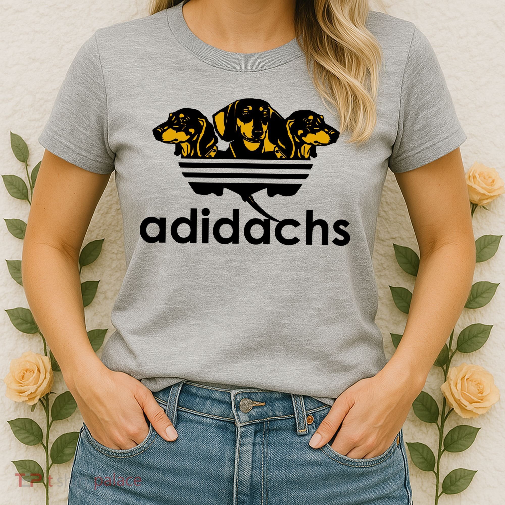 Adidachs Funny Daschund Dog Women's T-Shirt