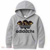 Adidachs Funny Daschund Dog Kids Hoodie thumb 0