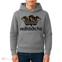 Adidachs Funny Daschund Dog Kids Hoodie thumb 4