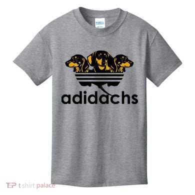 Adidachs Funny Daschund Dog Kids T-Shirt