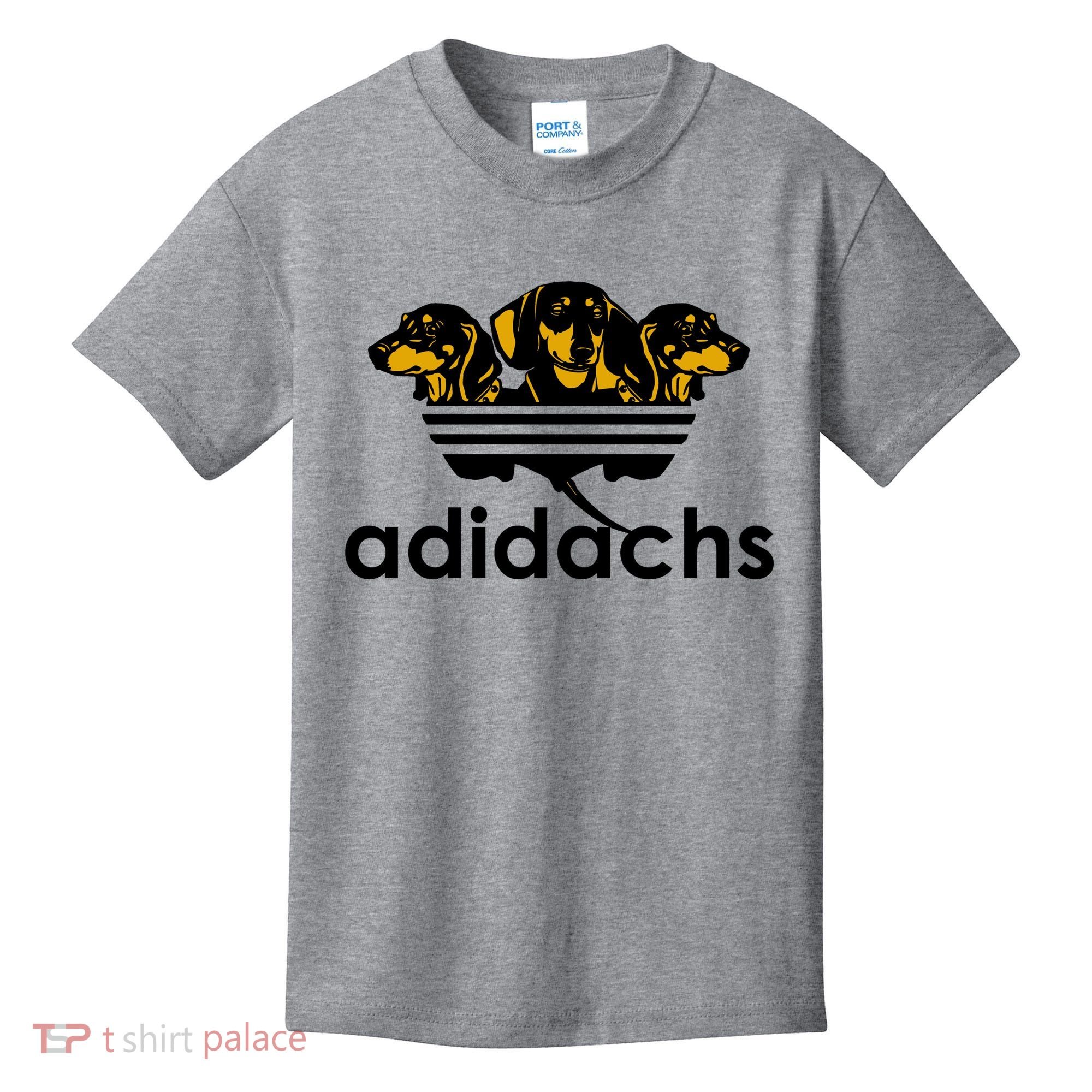 Adidachs Funny Daschund Dog Kids T-Shirt