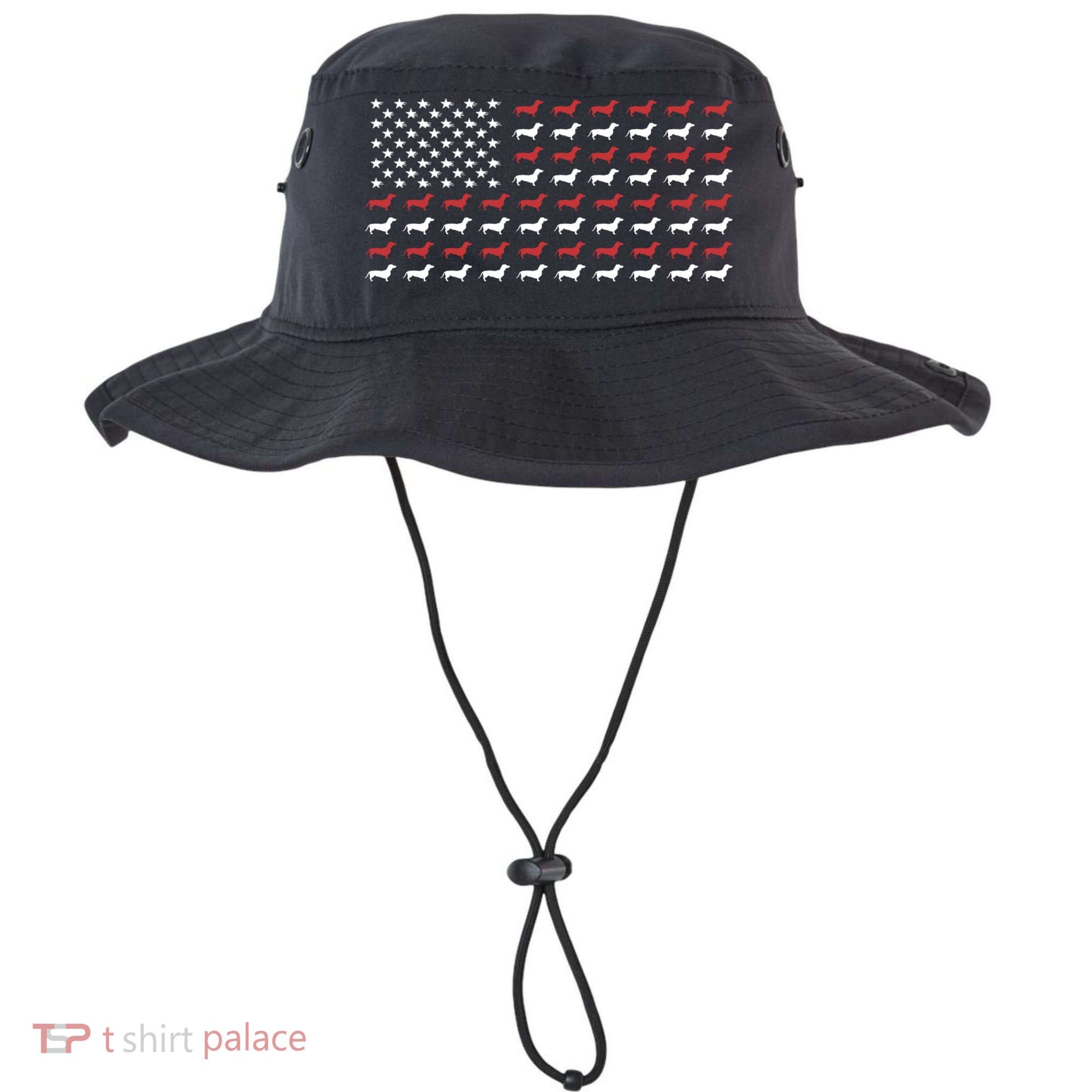American Flag Dachshund Patriotic Dachshund Doxie Lover Cool Gift Bucket Hat