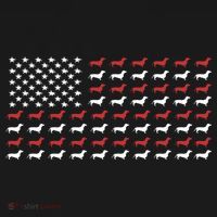 American Flag Dachshund Patriotic Dachshund Doxie Lover Cool Gift Ornament thumb 1