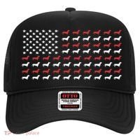 American Flag Dachshund Patriotic Dachshund Doxie Lover Cool Gift Hat thumb 0