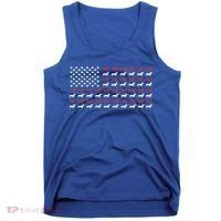 American Flag Dachshund Patriotic Dachshund Doxie Lover Cool Gift Tank Top thumb 0