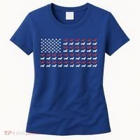 American Flag Dachshund Patriotic Dachshund Doxie Lover Cool Gift Women's T-Shirt thumb 0