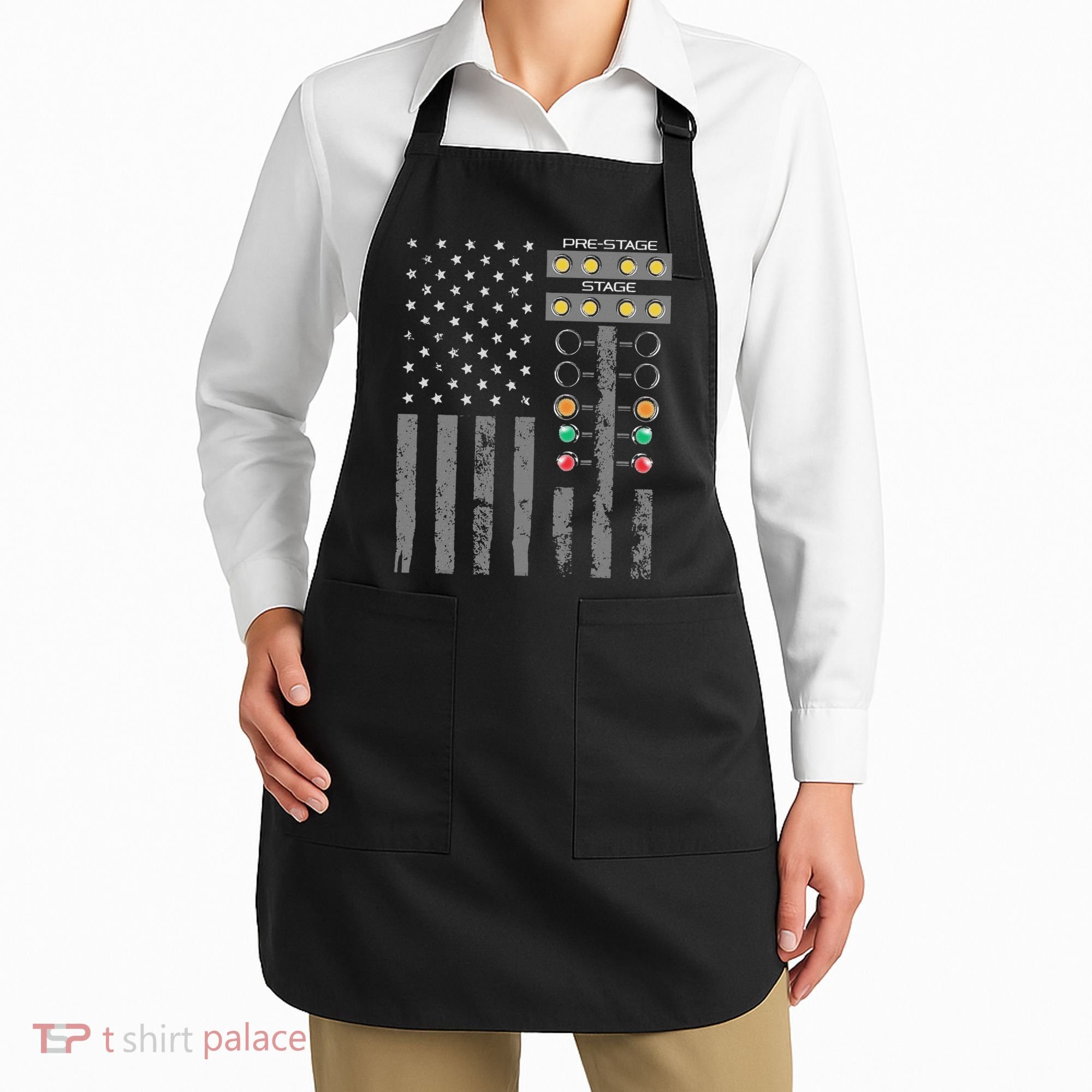 American Flag Drag Racing Strip Tree Light For Dragster Apron