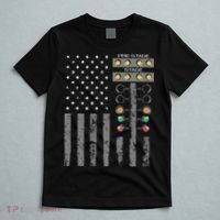 American Flag Drag Racing Strip Tree Light For Dragster T-Shirt thumb 5