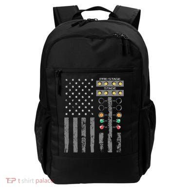 American Flag Drag Racing Strip Tree Light For Dragster Backpack