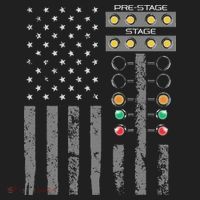 American Flag Drag Racing Strip Tree Light For Dragster Beanie thumb 2