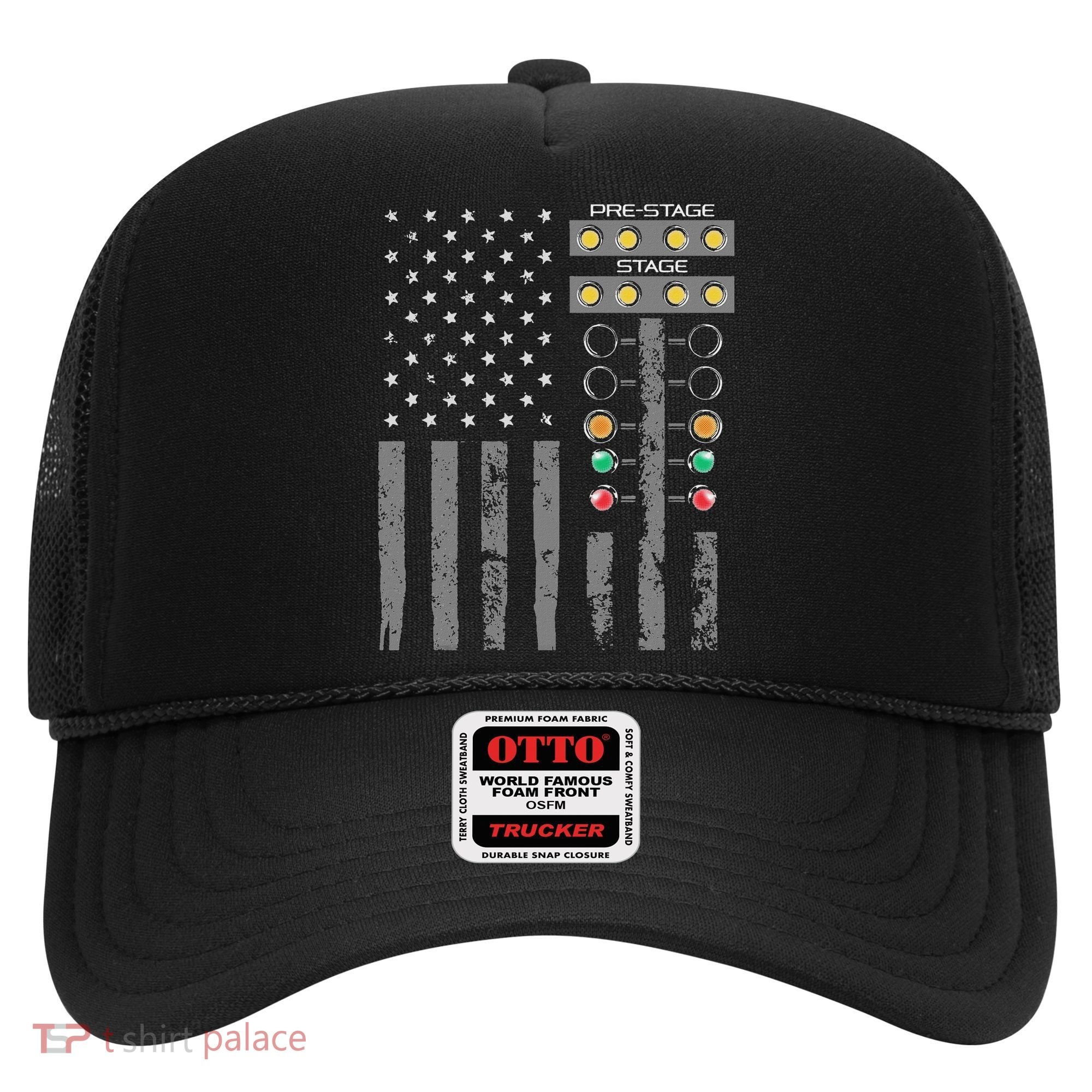 American Flag Drag Racing Strip Tree Light For Dragster Hat