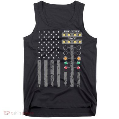 American Flag Drag Racing Strip Tree Light For Dragster Tank Top