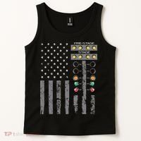 American Flag Drag Racing Strip Tree Light For Dragster Tank Top thumb 2