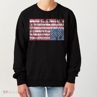 American Flag Distress Upside Down United States Usa Women's Sweatshirt thumb 0