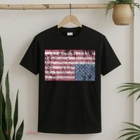 American Flag Distress Upside Down United States Usa T-Shirt thumb 2