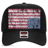 American Flag Distress Upside Down United States Usa Hat thumb 0