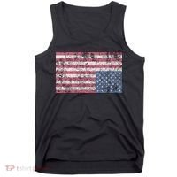 American Flag Distress Upside Down United States Usa Tank Top thumb 0
