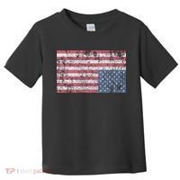American Flag Distress Upside Down United States Usa Toddler T-Shirt thumb 0