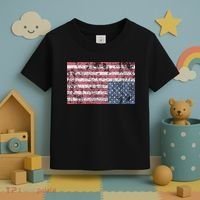 American Flag Distress Upside Down United States Usa Toddler T-Shirt thumb 3