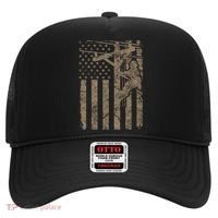 American Flag Distressed Patriotic Electric Cable Lineman Gift Hat thumb 0