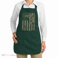 American Flag Distressed Patriotic Electric Cable Lineman Gift Apron thumb 2