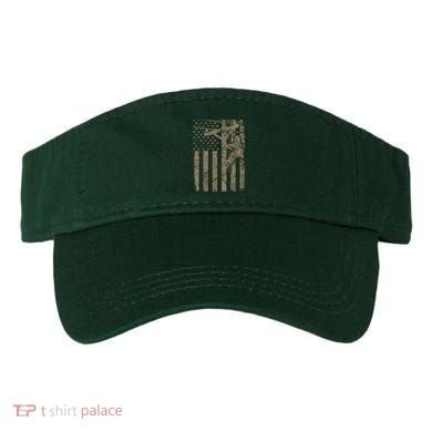 American Flag Distressed Patriotic Electric Cable Lineman Gift Visor