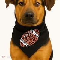 American Football Dots International Dot Day USA-Made Doggie Bandana thumb 1