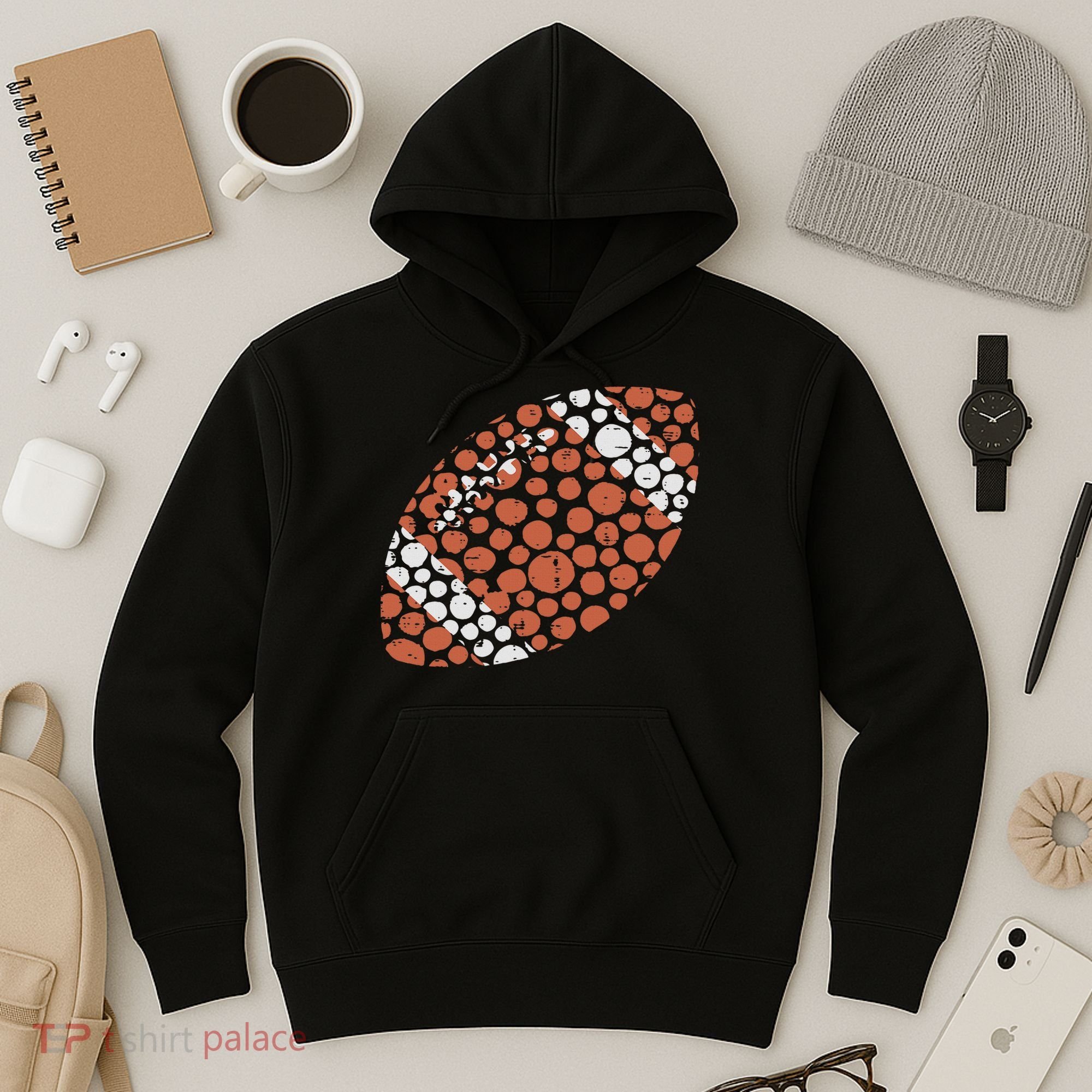 American Football Dots International Dot Day Hoodie