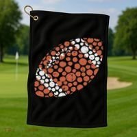 American Football Dots International Dot Day Golf Towel thumb 1