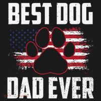 American Flag Dog Dad Owner Best Dog Dad Ever Fathers Day Apron thumb 3